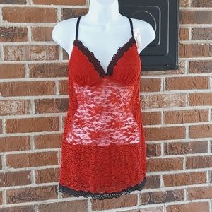 Gilligan & O'Malley Lace Teddy Size M